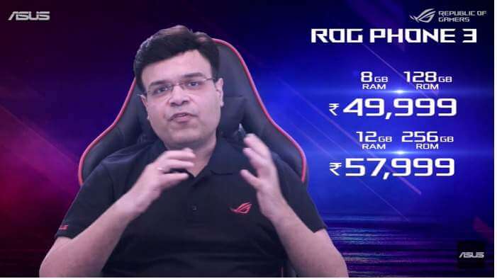 ROG Phone 3 pricing in India.