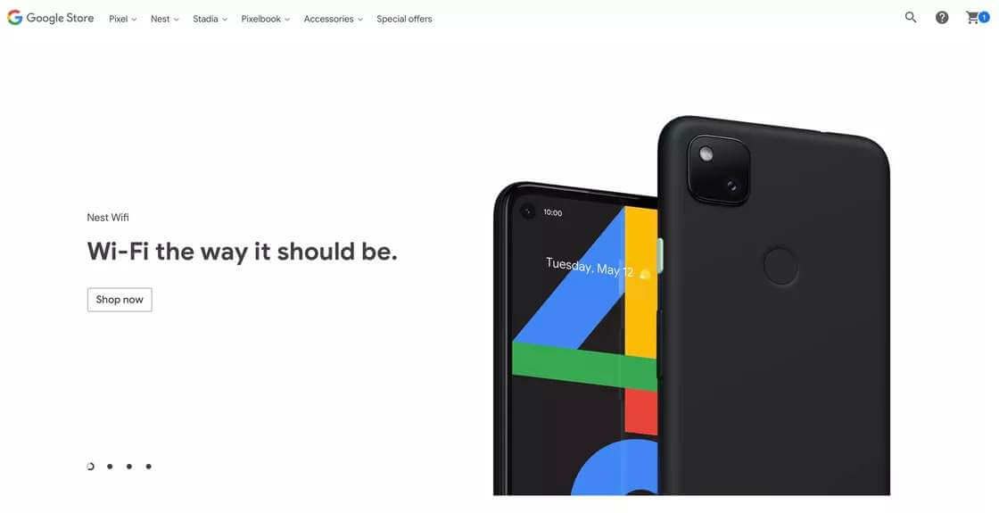 Pixel 4a on listed on Google store