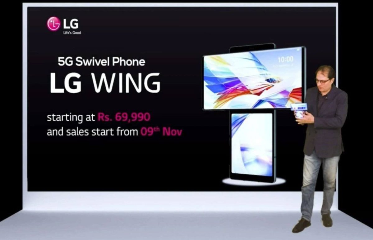 LG WING launch event