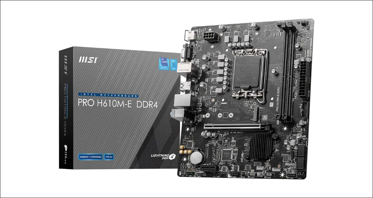 MSI PRO H610M-E DDR4 Motherboard