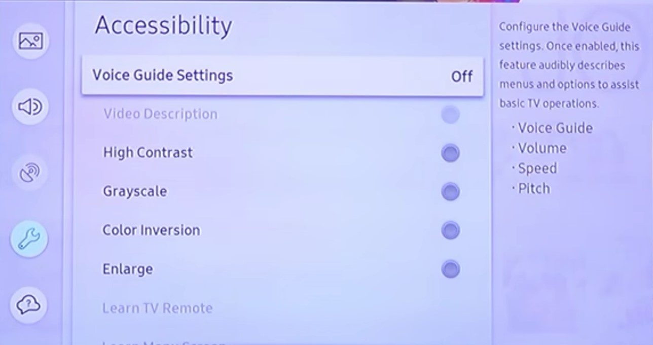 Voice Guide Settings