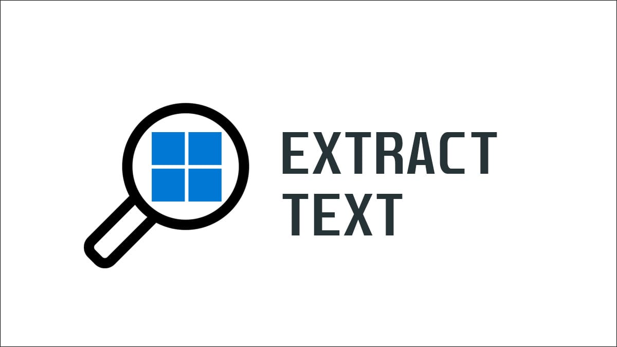 Extract text on Windows 11