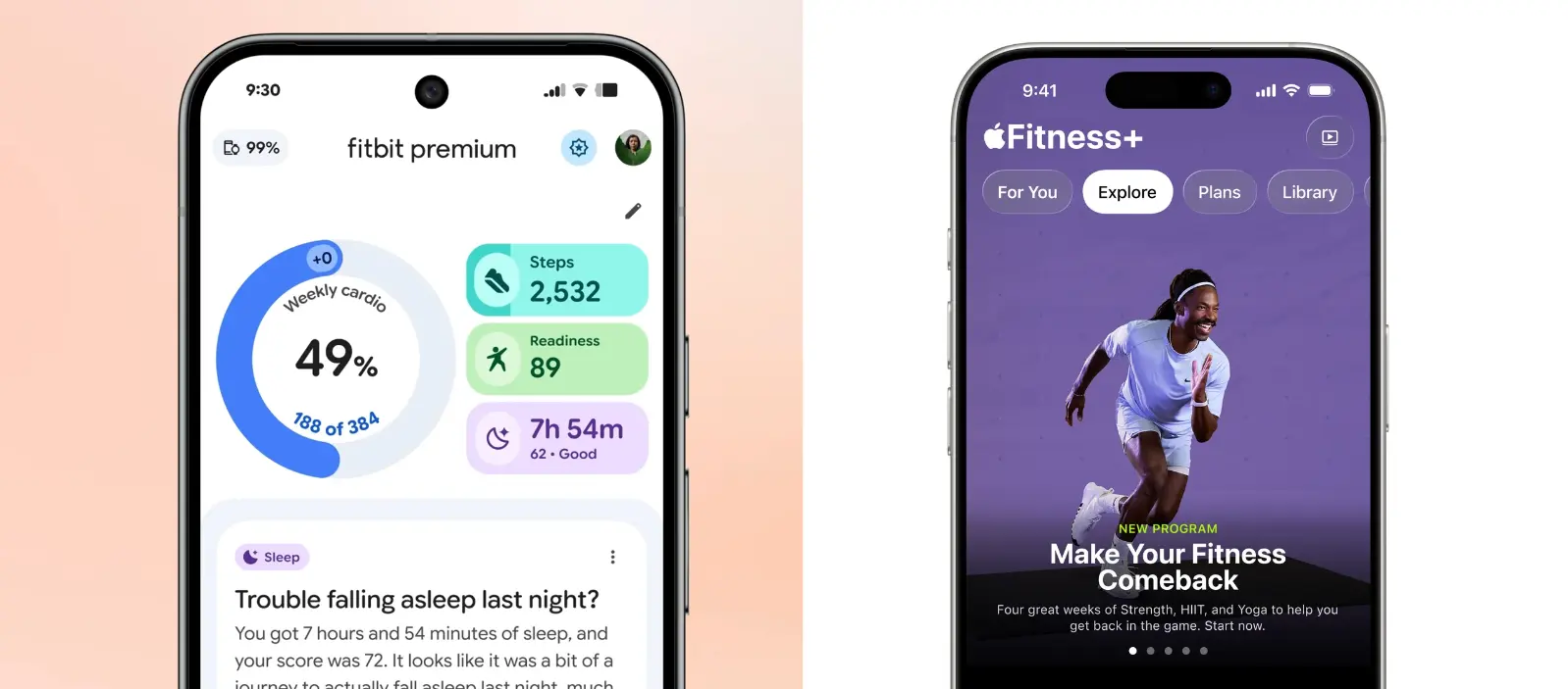 Comparing subscriptions on Fitbit and Apple Watch